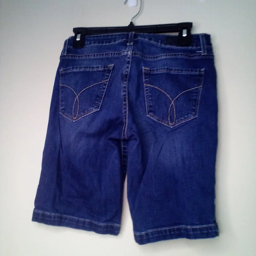 Calvin Klein Bermuda Shorts Women 27 Denim Blue